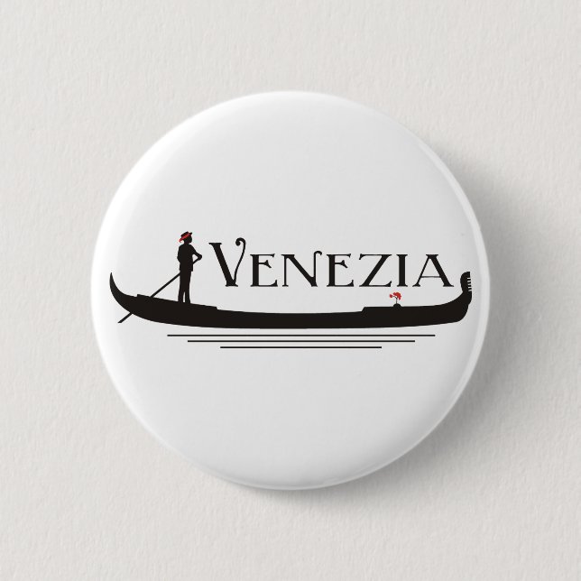 Venezia 6 Cm Round Badge (Front)