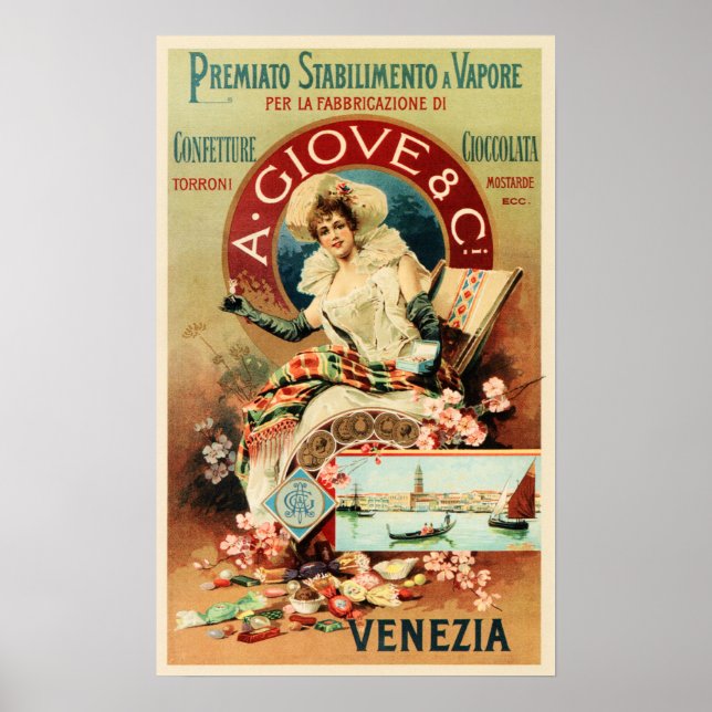 VENEZIA A Giove & Co Chocolate Candy Confectionery Poster (Front)