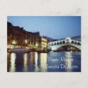 Venezia Di Notte (Venice at Night) Postcard