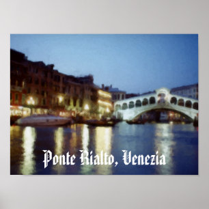Venezia Di Notte (Venice at Night) Poster