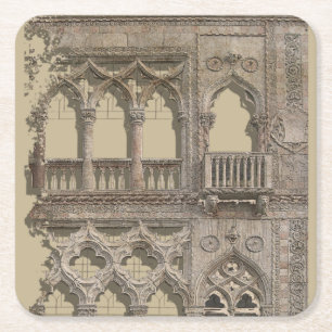 Venezia D'Oro Square Paper Coaster