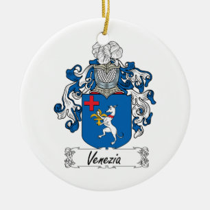 Venezia Family Crest Ceramic Tree Decoration