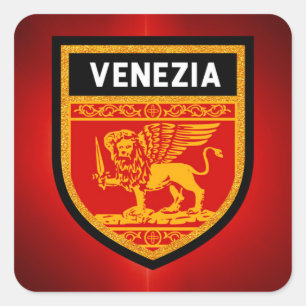 Venezia Flag Square Sticker