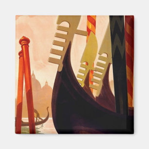 Venezia Gondola Vintage Travel Magnet