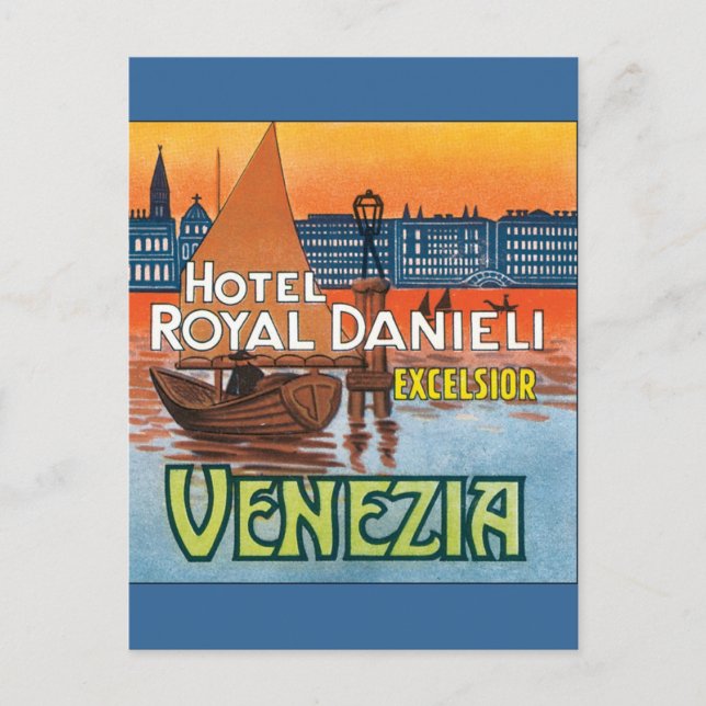 Venezia Hotel Royal Danieli Postcard (Front)