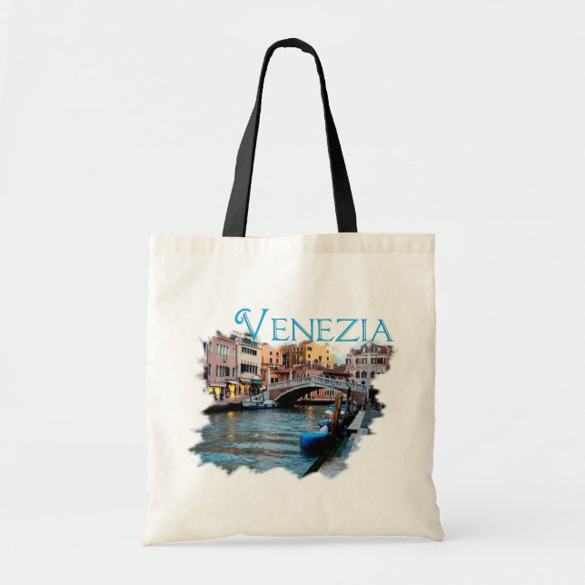Venezia, Italia: Along the Canal Tote Bag (Front)