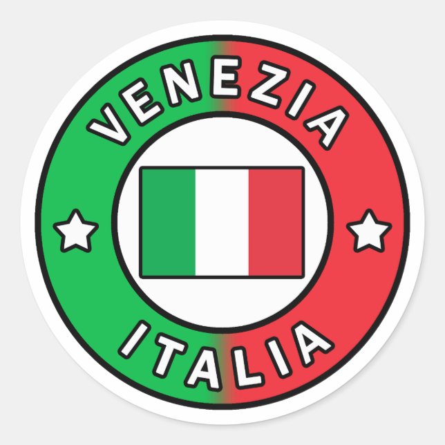 Venezia Italia Classic Round Sticker (Front)