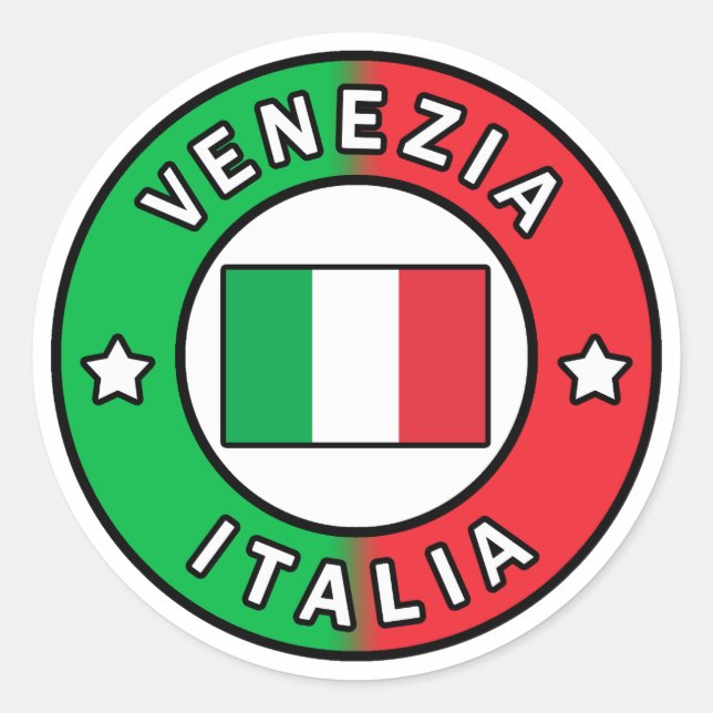 Venezia Italia Classic Round Sticker (Front)