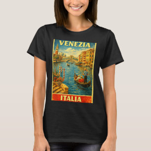 Venezia Italia Vintage Travel Venice Design T-Shirt