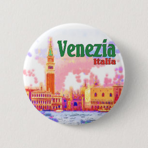 Venezia, Italy 6 Cm Round Badge