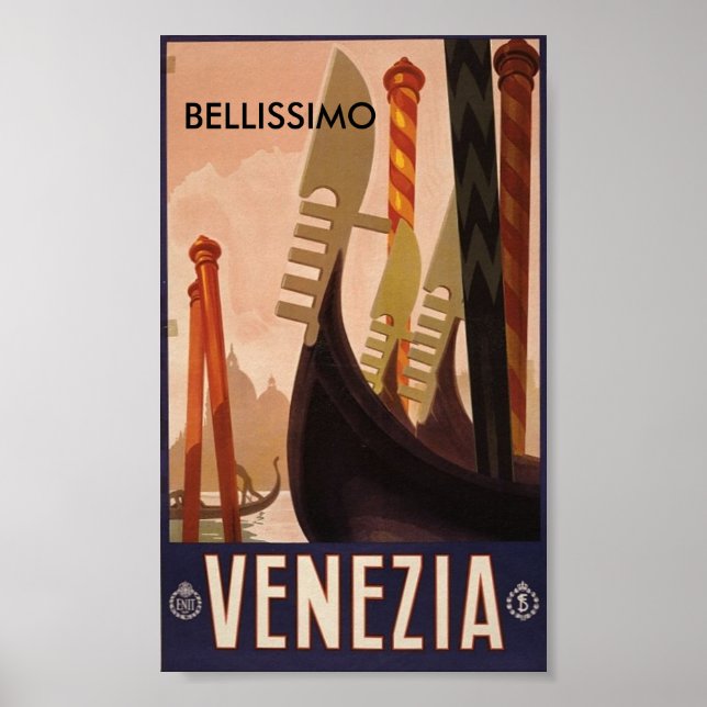 Venezia Italy, BELLISSIMO Poster (Front)