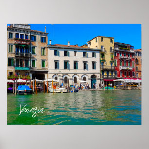 Venezia Italy Riva Del Vin Grand Canal Poster