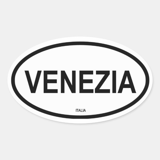 VENEZIA OVAL STICKER (Front)
