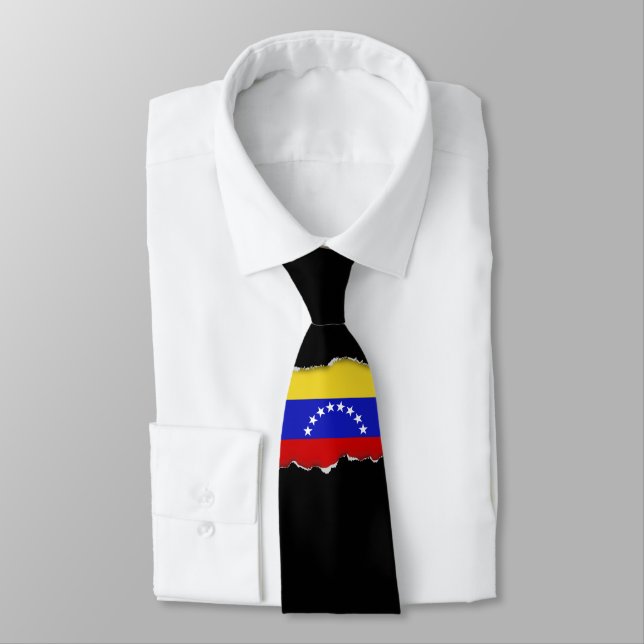 Venezuala Flag Tie (Tied)