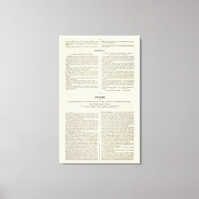 Venezuela 2 canvas print (Front)