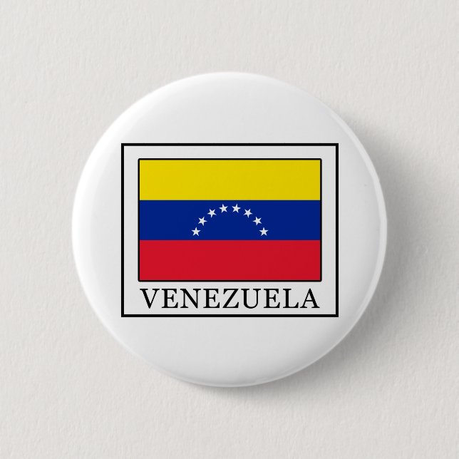 Venezuela 6 Cm Round Badge (Front)