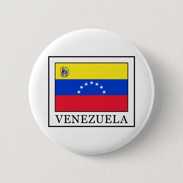 Venezuela 6 Cm Round Badge (Front)