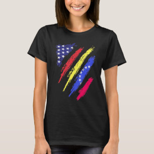 Venezuela American Grown Flag USA Patriot Heritage T-Shirt