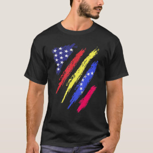 Venezuela American Grown Flag USA Patriot Heritage T-Shirt