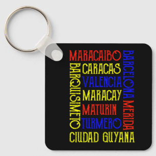 Venezuela Caracas City Names  Key Ring