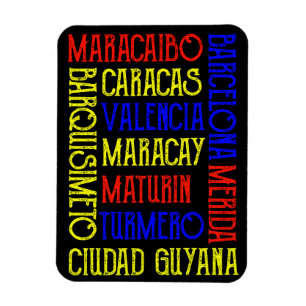 Venezuela Caracas City Names Photo Magnet