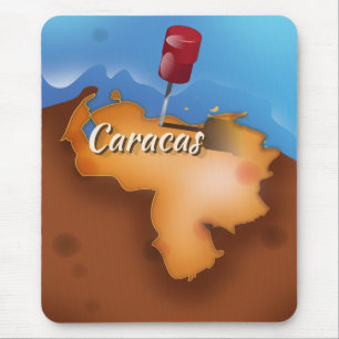 venezuela, Caracas vintage travel poster Mouse Mat