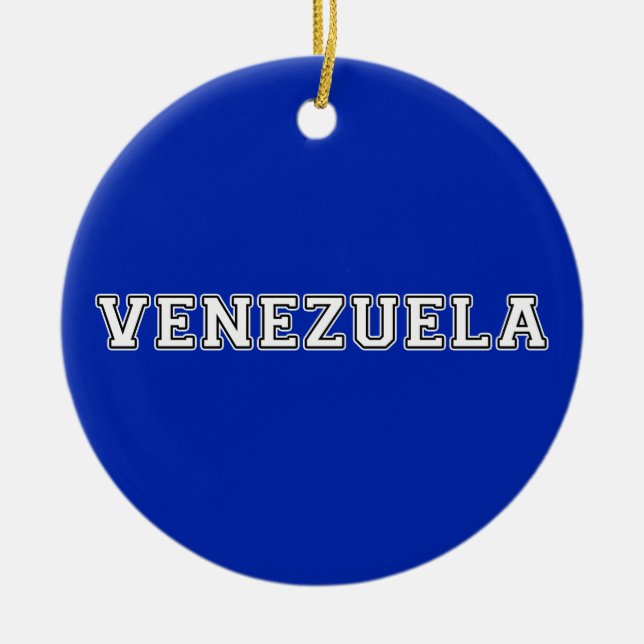 Venezuela Ceramic Tree Decoration (Front)