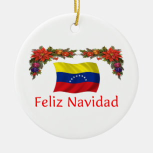 Venezuela Christmas Ceramic Tree Decoration