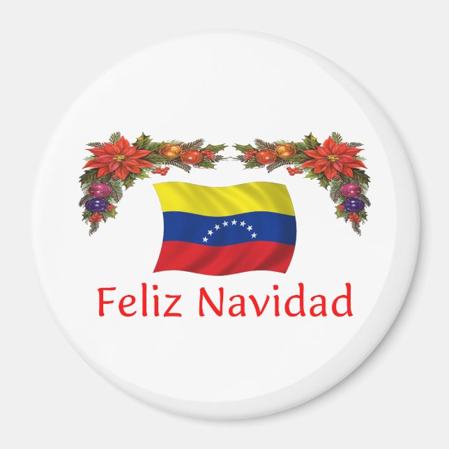 Venezuela Christmas Magnet (Front)