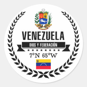 Venezuela Classic Round Sticker