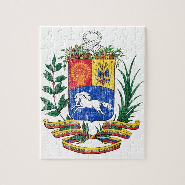 Venezuela Coat Of Arms Jigsaw Puzzle (Vertical)