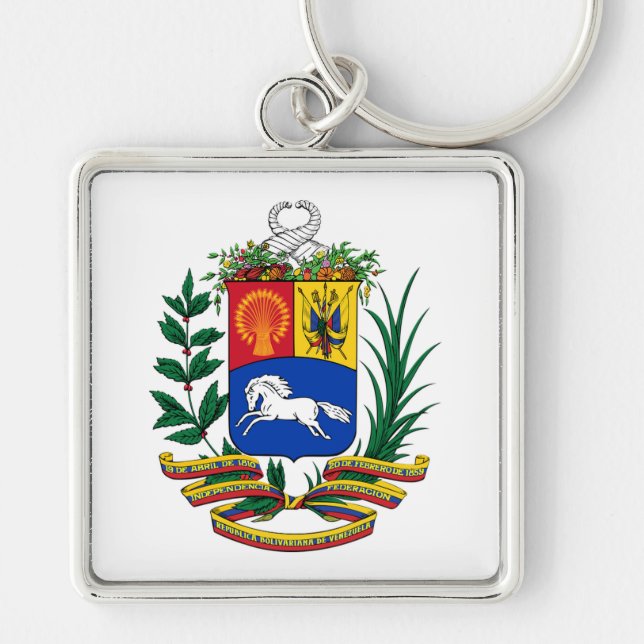 Venezuela Coat of Arms Key Ring (Front)