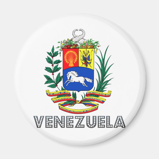 Venezuela Coat of Arms Magnet (Front)