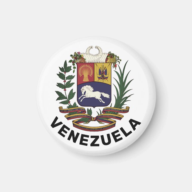 Venezuela coat of arms magnet (Front)