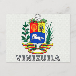 Venezuela Coat of Arms Postcard