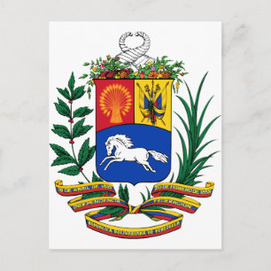 Venezuela Coat Of Arms Postcard