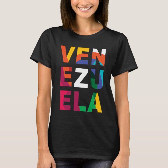 Venezuela colourful T-Shirt (Front)