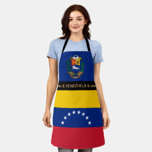 Venezuela Cooking, Venezuela Flag Chefs kitchen Apron