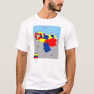 venezuela country political black map flag T-Shirt