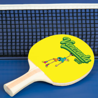 Venezuela Design 1987 – Retro 80s style Ping Pong Paddle