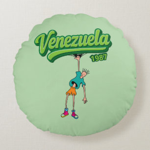 Venezuela Design 1987 – Retro 80s style Round Cushion