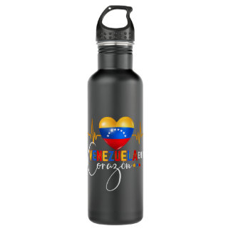 Venezuela en el Corazon Venezuelan Pride  710 Ml Water Bottle