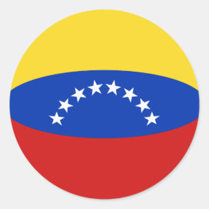 Venezuela Fisheye Flag Sticker