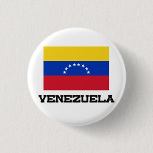 Venezuela Flag 3 Cm Round Badge
