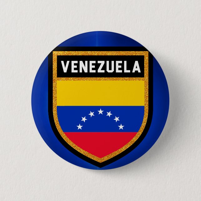 Venezuela Flag 6 Cm Round Badge (Front)