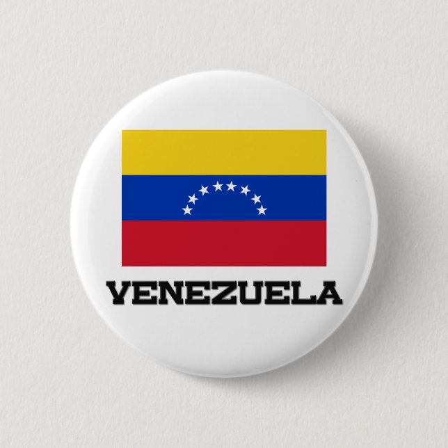 Venezuela Flag 6 Cm Round Badge (Front)