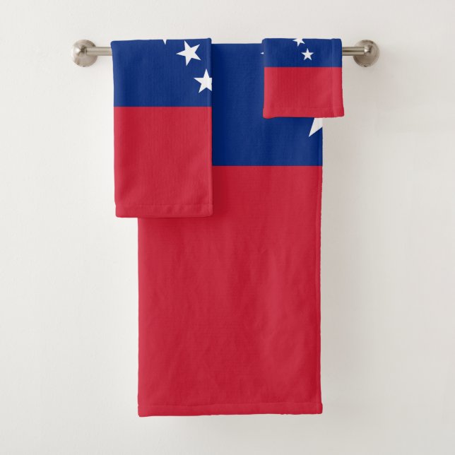 Venezuela flag bath towel set (Insitu)