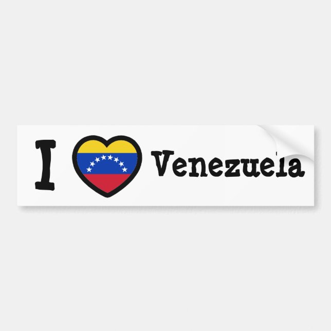 Venezuela Flag Bumper Sticker (Front)