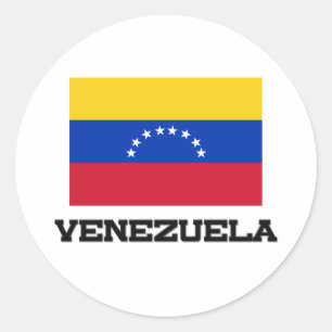 Venezuela Flag Classic Round Sticker