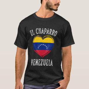 Venezuela Flag Heart El Chaparro City T-Shirt